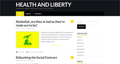 Desktop Screenshot of healthandliberty.com