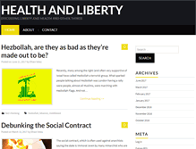 Tablet Screenshot of healthandliberty.com